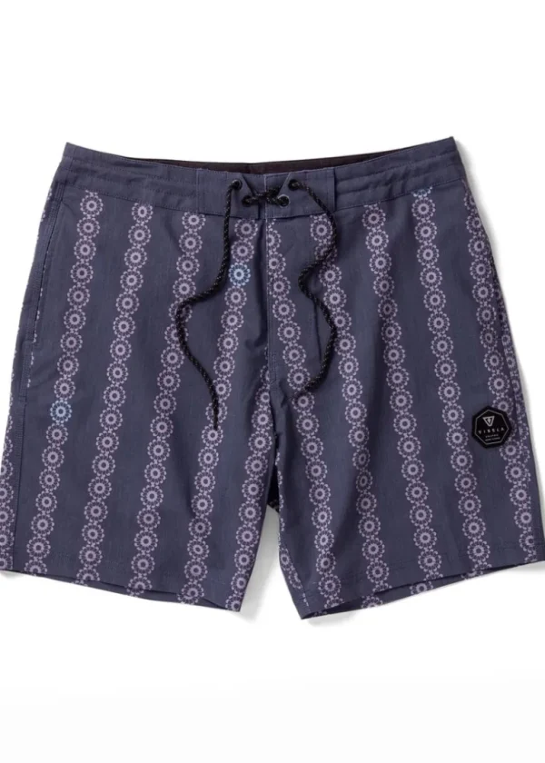 Hot Vissla Solar Spirals 17.5" Boardshort Dark Naval