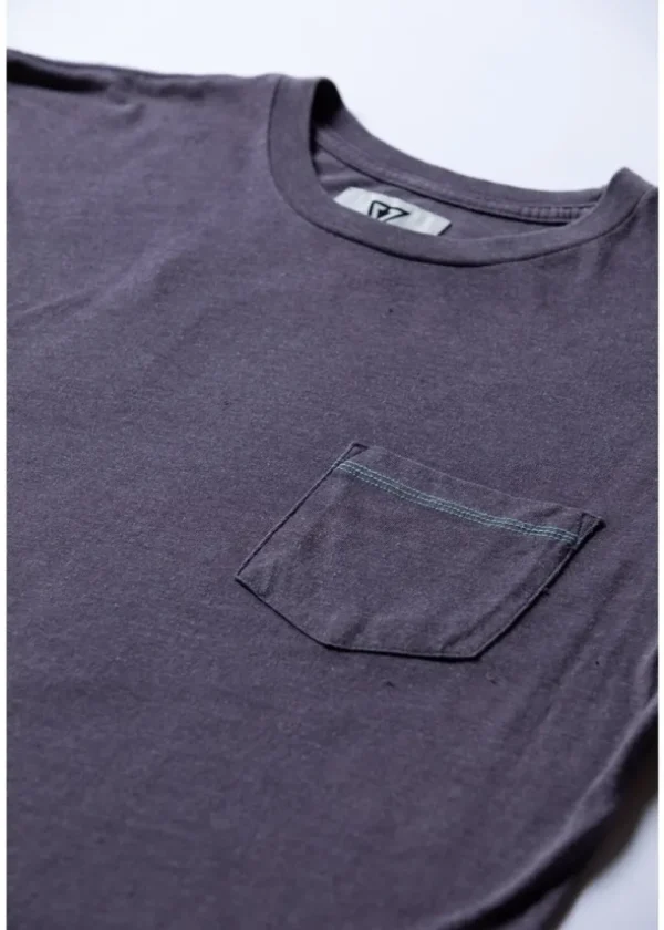 Best Vissla Solid Sets Cosmic Wash Short Sleeve Pocket Tee Purple Haze