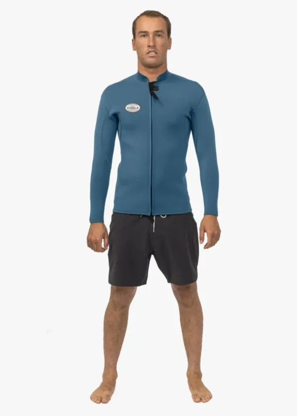 Clearance Vissla Solid Sets 2Mm Front Zip Wetsuit Jacket Dusk