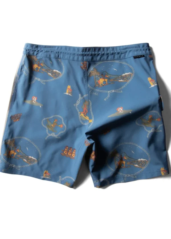 New Vissla Soren Wavy West 17" Boys Boardshort TIDAL BLUE