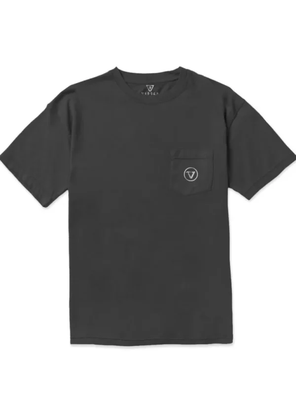 Shop Vissla Super Wolf Premium Pocket Tee Black