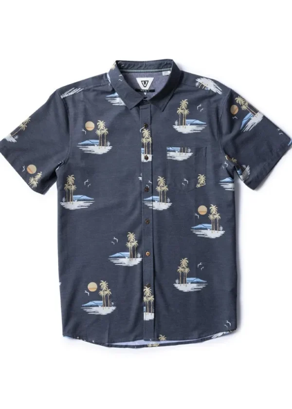 Outlet Vissla Tres Palmas Eco Short Sleeve Shirt Phantom