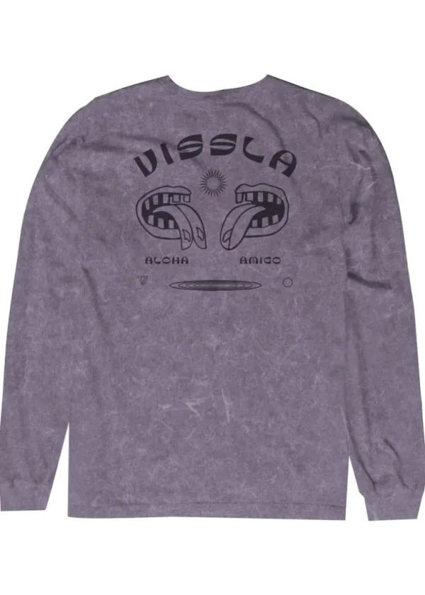 New Vissla Twin Amigos Boys Long Sleeve Tee DUSTY LILAC