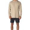 Best Sale Vissla Twisted Eco Hooded Long Sleeve Sun Shirt SND - Sand