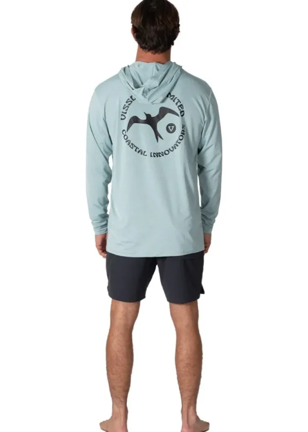 Hot Vissla Twisted Eco Hooded Long Sleeve Sun Shirt Sea Green