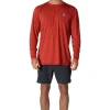 New Vissla Twisted Eco Long Sleeve Sun Shirt Picante