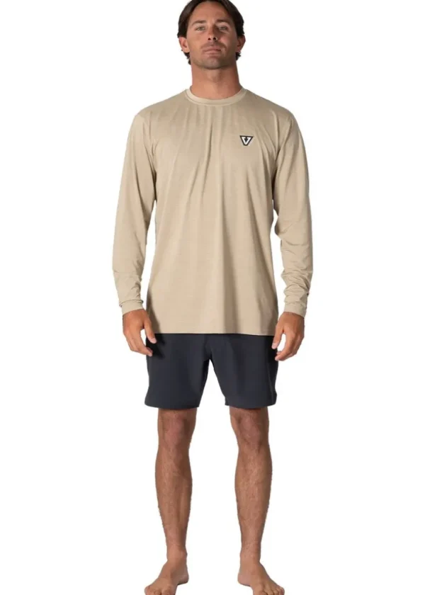 Outlet Vissla Twisted Eco Long Sleeve Sun Shirt SND - Sand