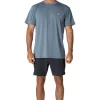 Best Vissla Twisted Eco Short Sleeve Sun Shirt DSH - Dusk Heather