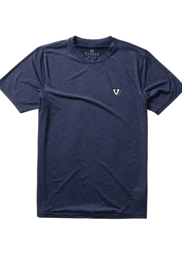 Discount Vissla Twisted Eco Short Sleeve Sun Shirt Dark Navy Heather