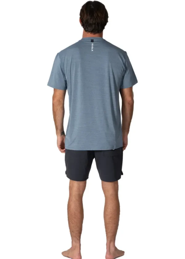 Best Vissla Twisted Eco Short Sleeve Sun Shirt DSH - Dusk Heather