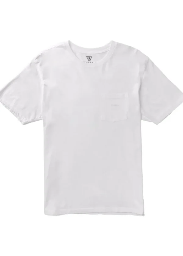 Hot Vissla Vintage Premium Organic Pocket Tee White