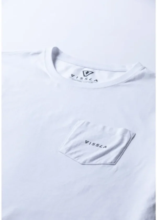 Hot Vissla Vintage Premium Organic Pocket Tee White