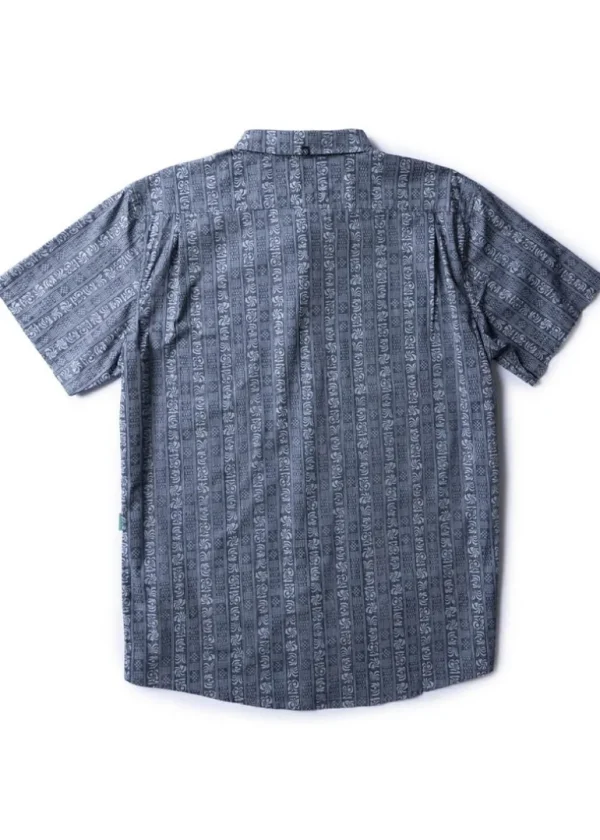 Shop Vissla Waikiki Eco Short Sleeve Shirt Midnight