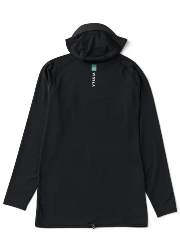 Fashion Vissla Warm Seas Eco Hooded Long Sleeve Rash Guard Black