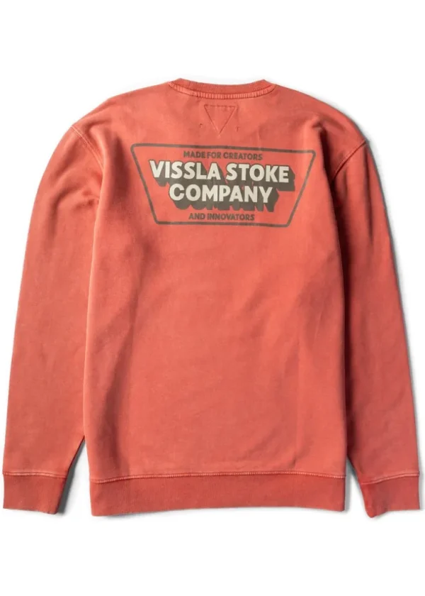 Fashion Vissla Washout Eco Crew Picante