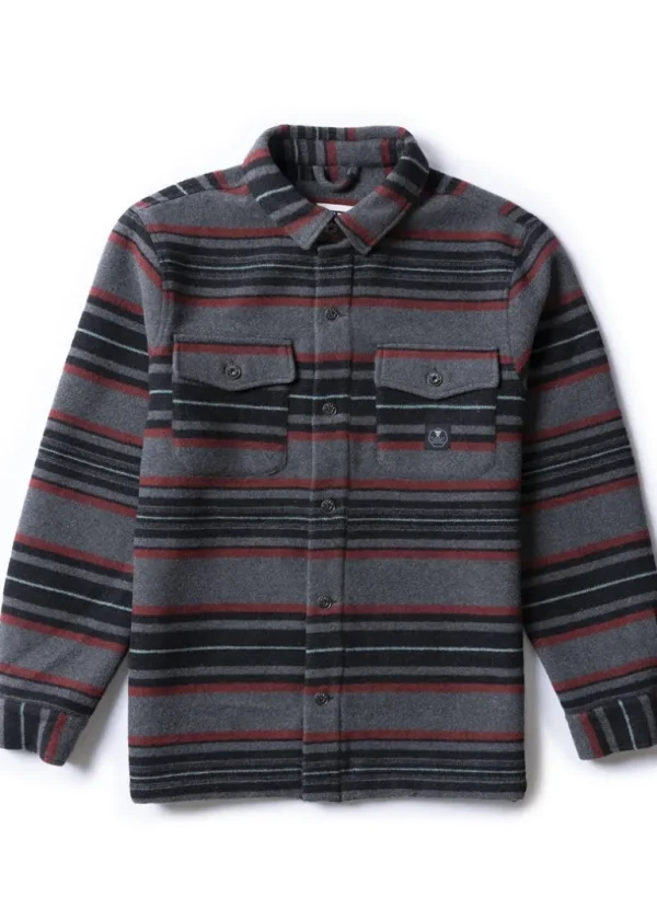 Store Vissla West Coast Overshirt Grey Heather