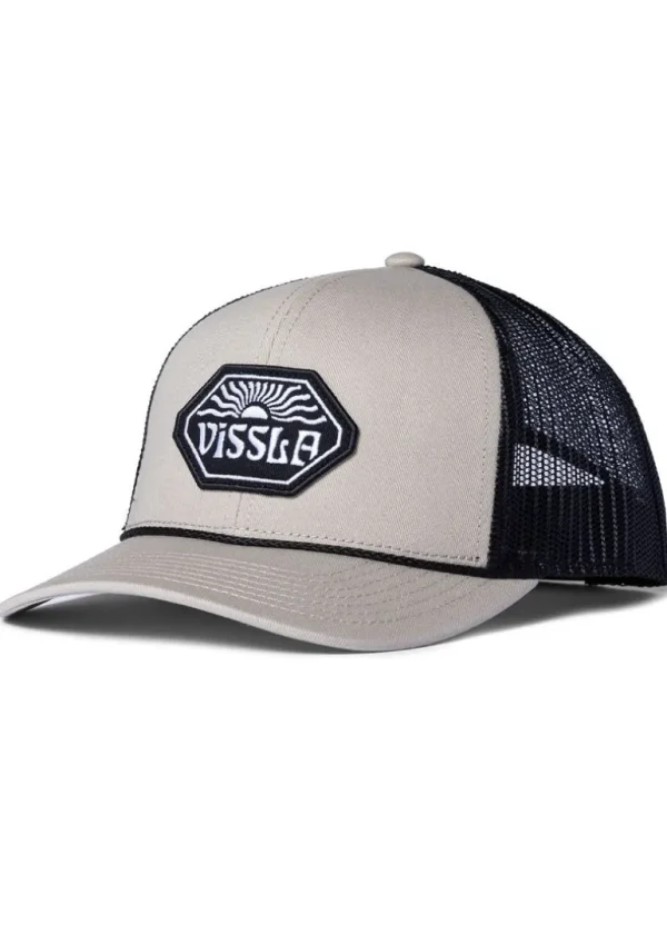 New Vissla West Winds Eco Trucker Hat Light Khaki