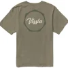 Sale Vissla Work Day Premium Organic Pocket Tee Dark Khaki