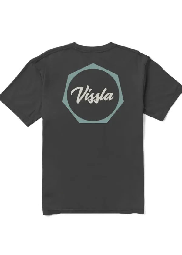 Shop Vissla Work Day Premium Organic Pocket Tee Phantom