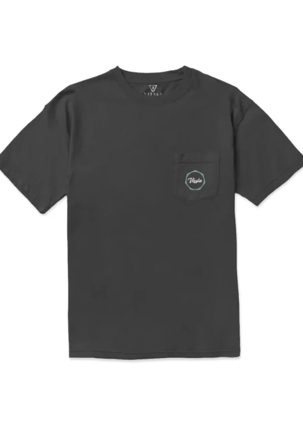 Shop Vissla Work Day Premium Organic Pocket Tee Phantom